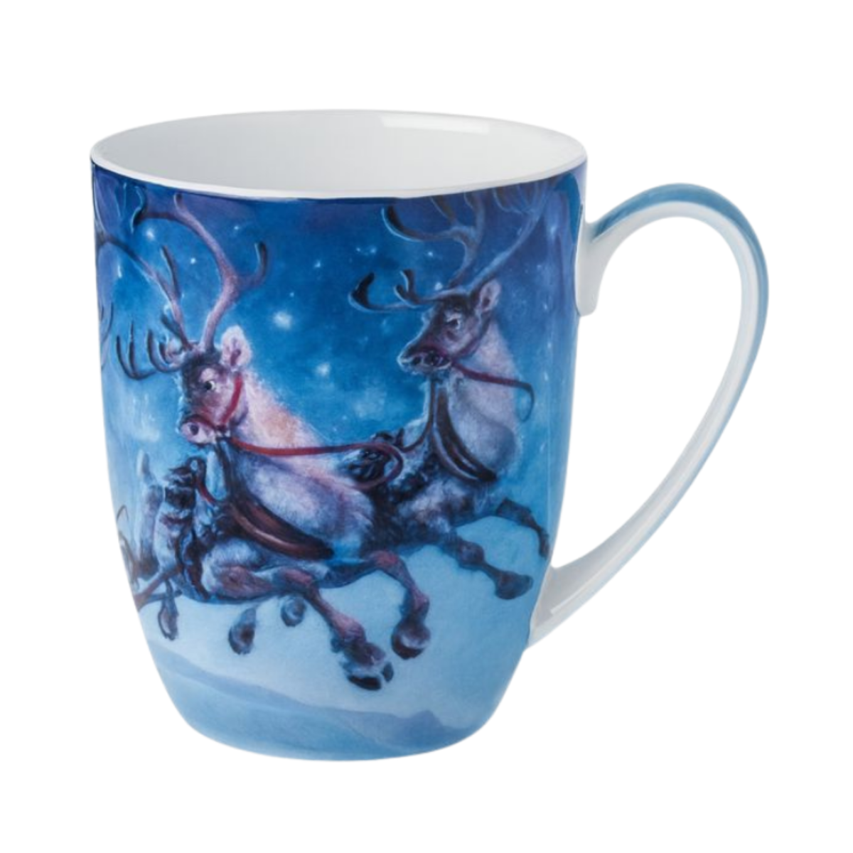 Santa 'Up Up and Away' Latte Mug