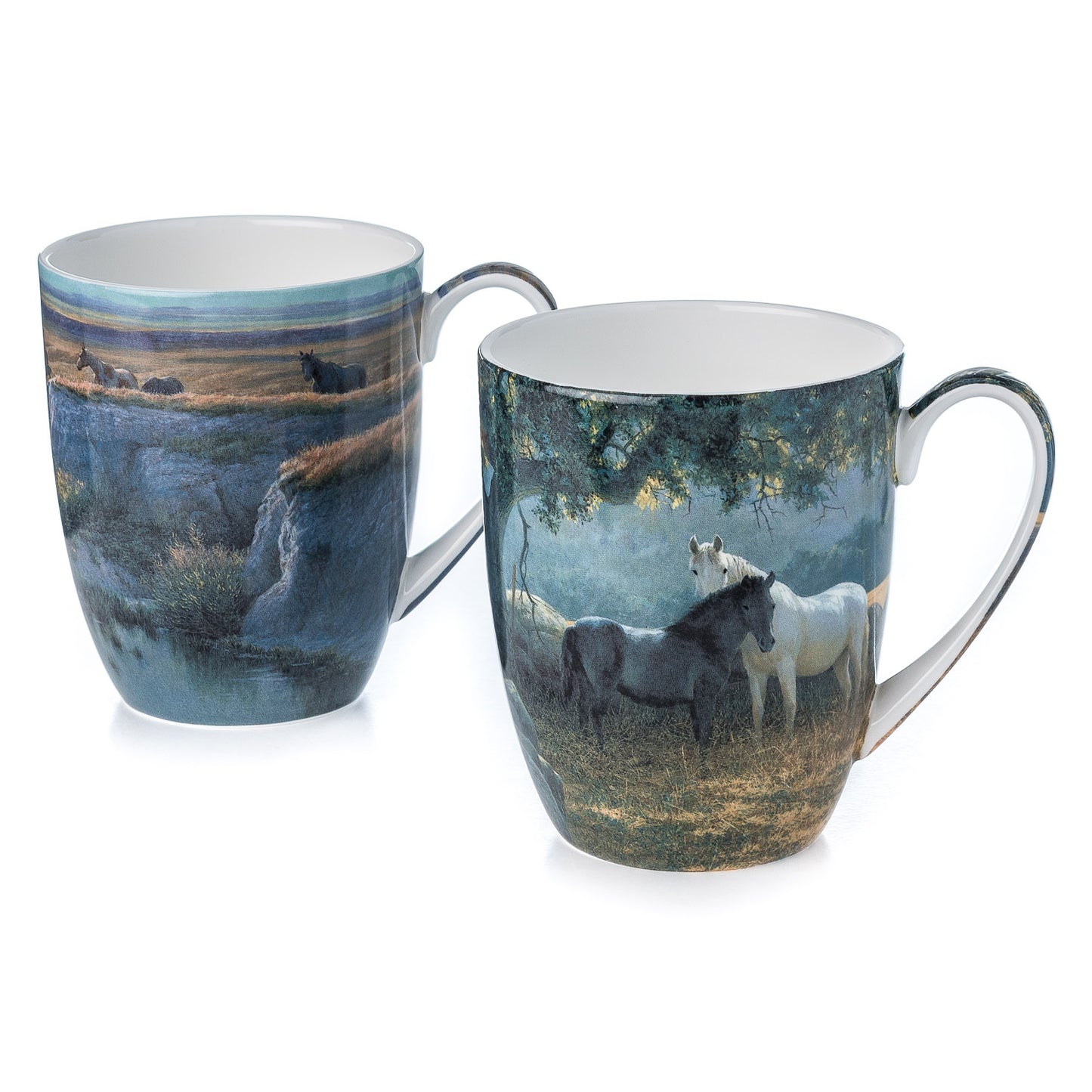 Bateman 'Horses' Mug Pair