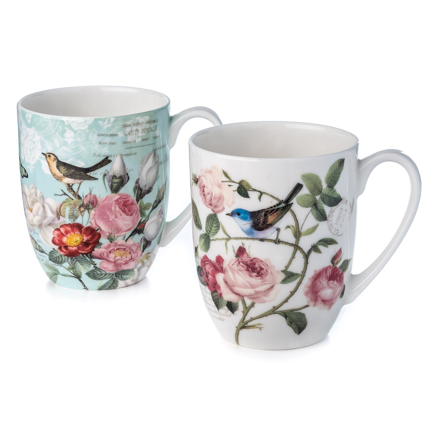 'Bird Garden' Mug Pair