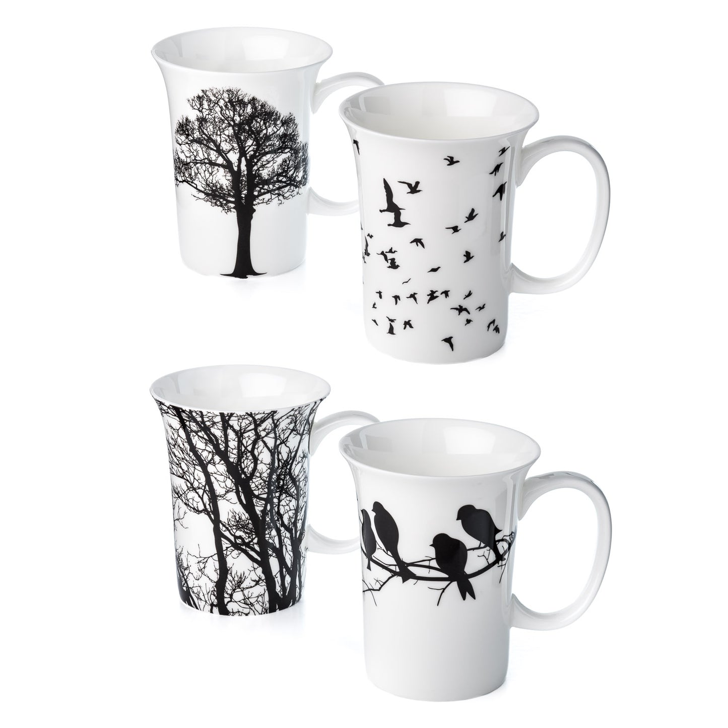 'Eternal Silhouette' Set of 4 Mugs