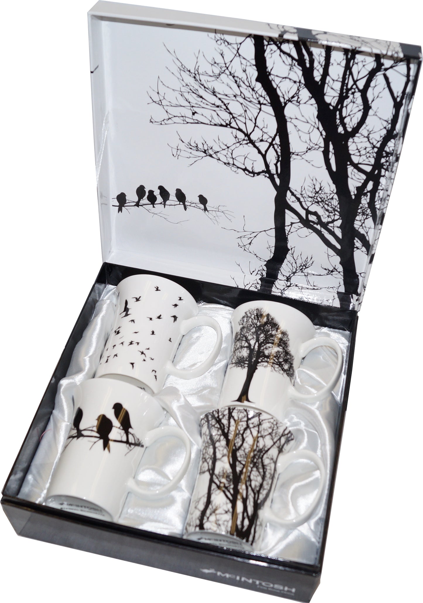 'Eternal Silhouette' Set of 4 Mugs