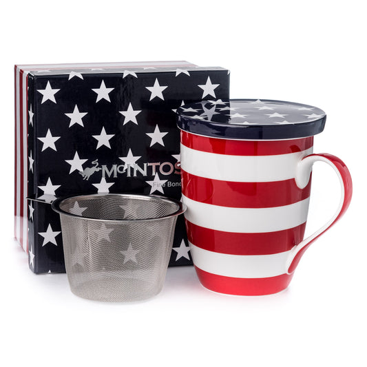 'Stars & Stripes' Tea Mug w/Infuser & Lid $13.95