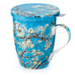 Van Gogh 'Almond Blossom' Tea Mug w/ Infuser & Lid