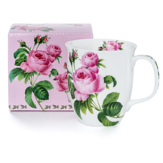 Botanical Flowers 'Pink Rose' Java Mug