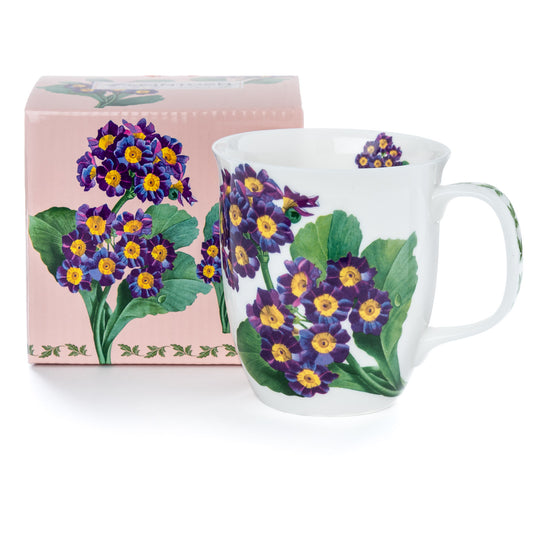 Botanical Flowers 'Purple Primrose' Java Mug
