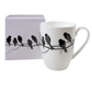 Birds on Branch Silhouette Latte Mug
