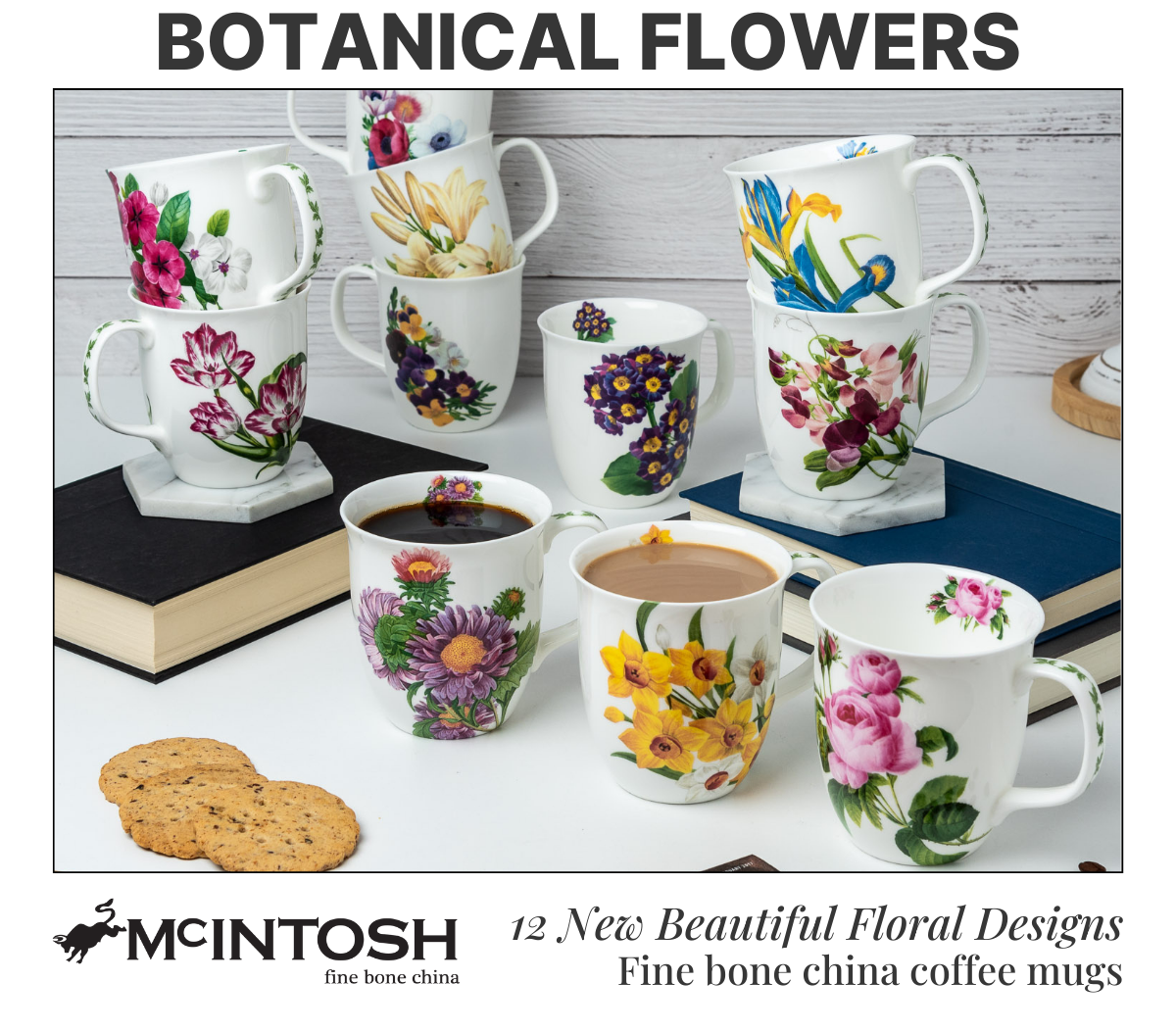 Botanical Flowers 24 Mug Pre-Pack Deal | SPECIAL