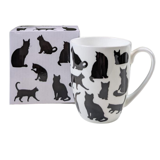 Cat Silhouette Latte Mug