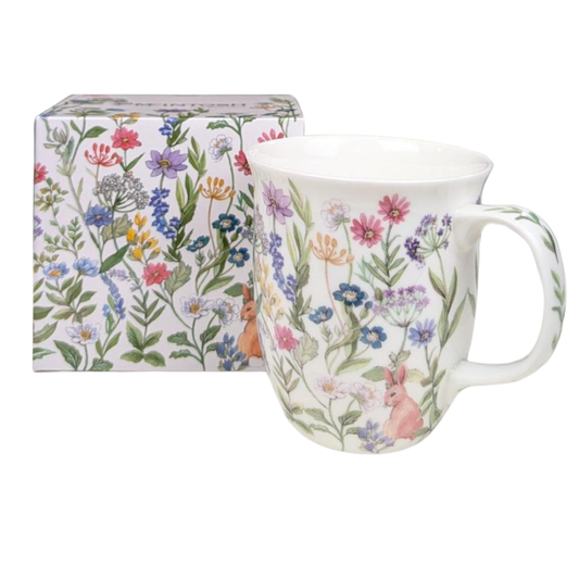 Chintz 'Curious Bunny' Java Mug