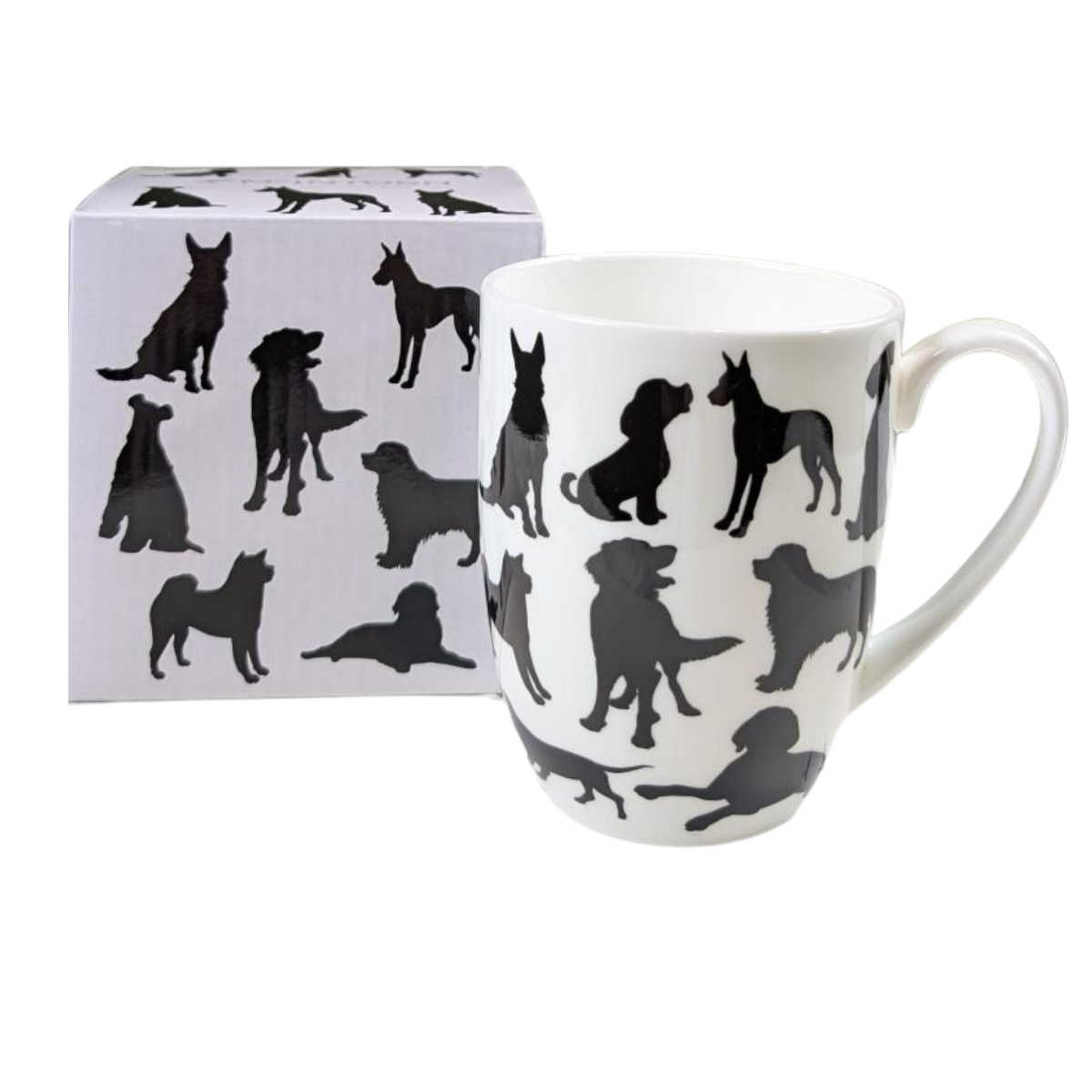 Dog Silhouette Latte Mug