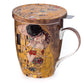 Klimt 'The Kiss' Tea Mug w/Lid & Infuser