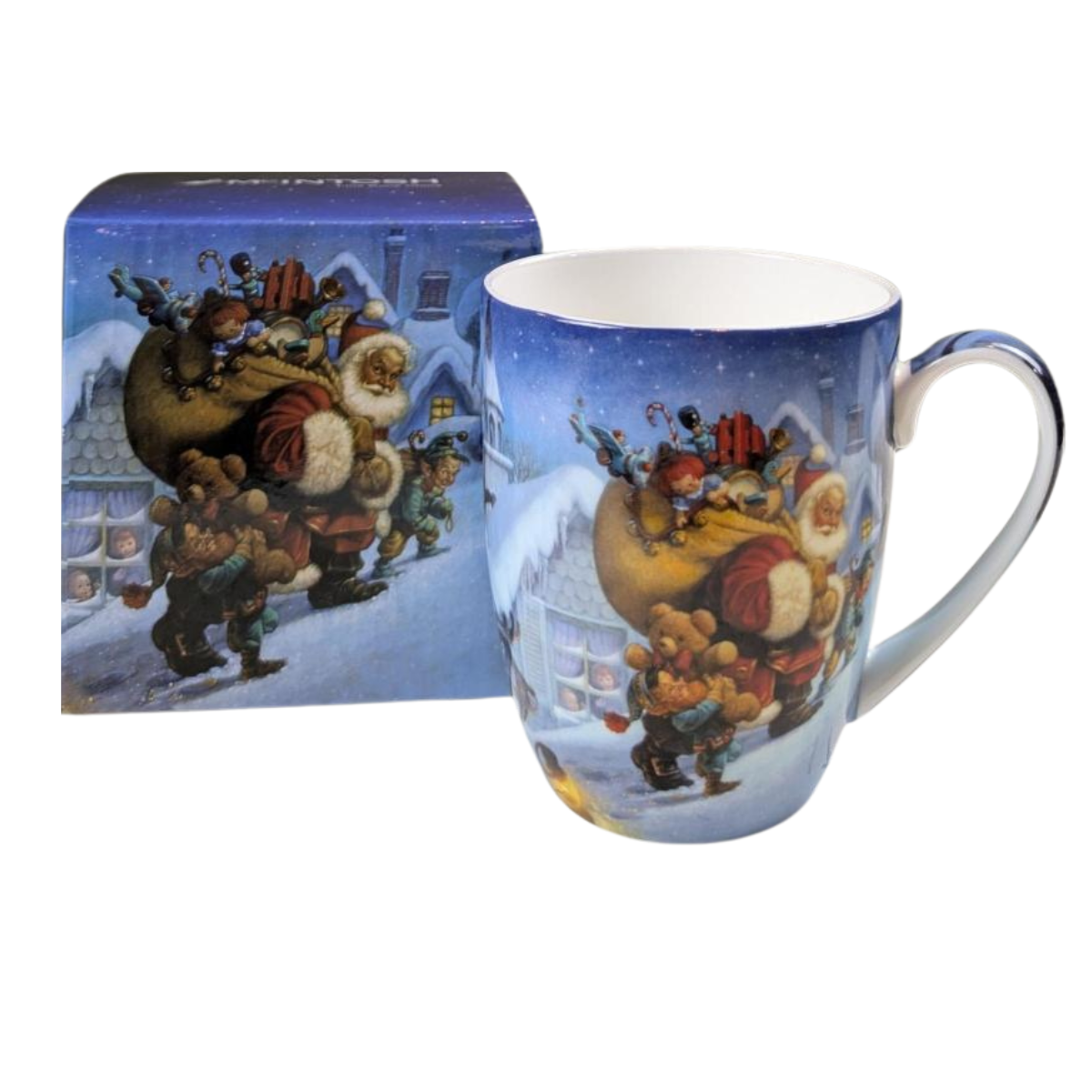 Santa 'Up On The Rooftop' Latte Mug