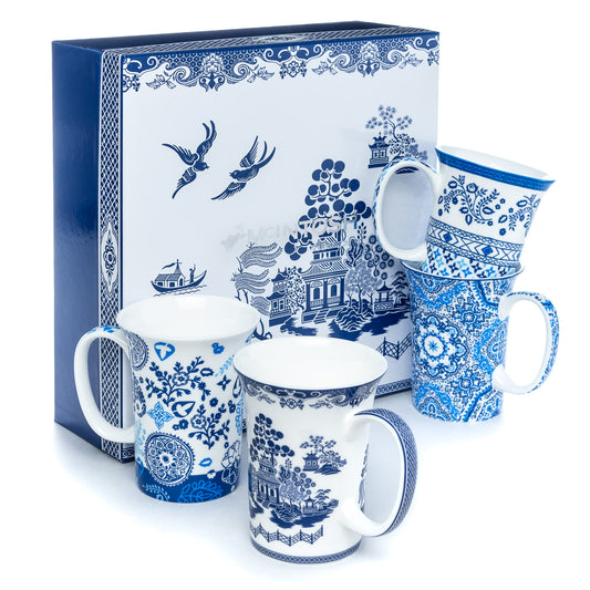 'The Blues' Set of 4 Mugs