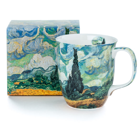 Van Gogh 'Wheatfields with Cypresses' Java Mug