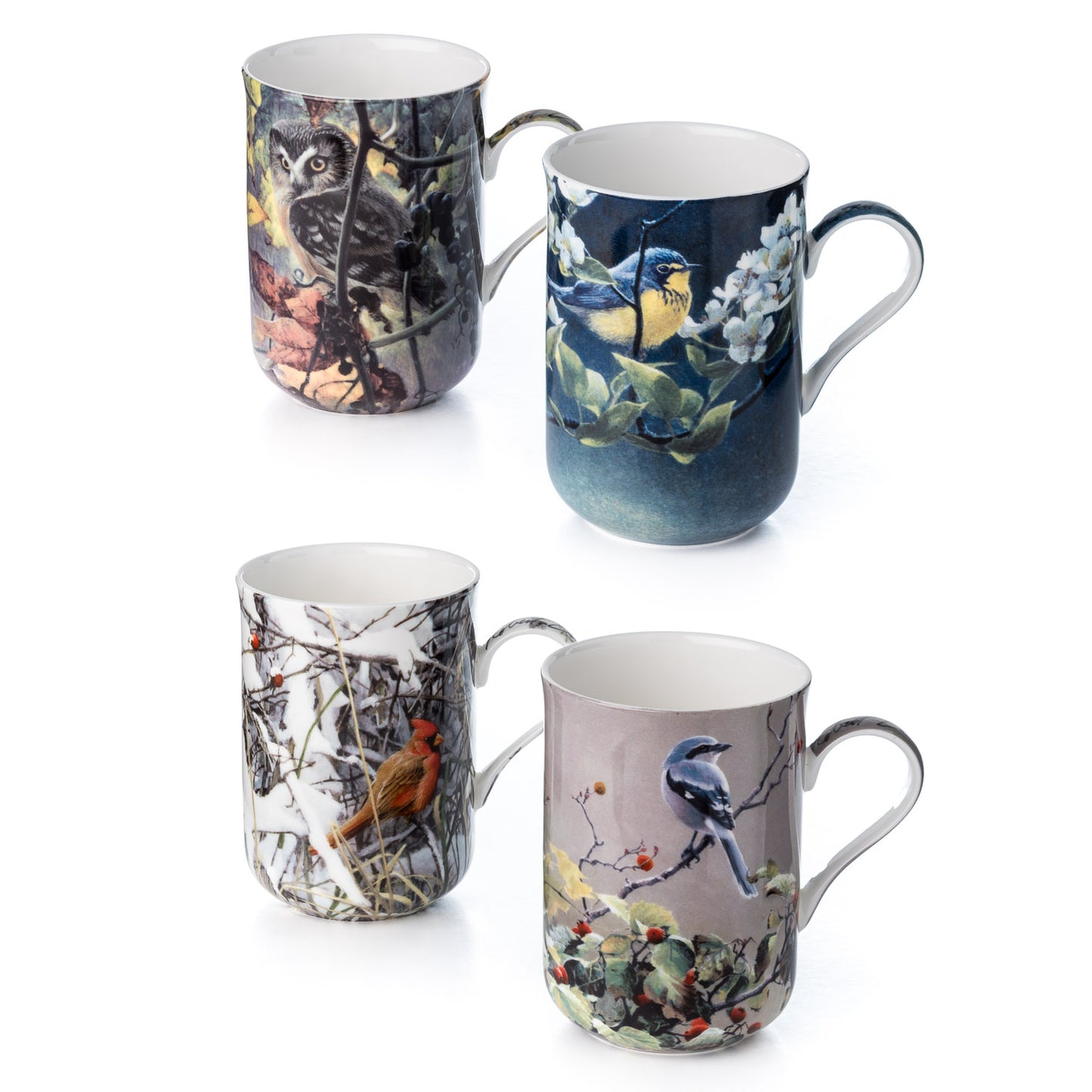 Bateman 'Birds' Set of 4 Mugs