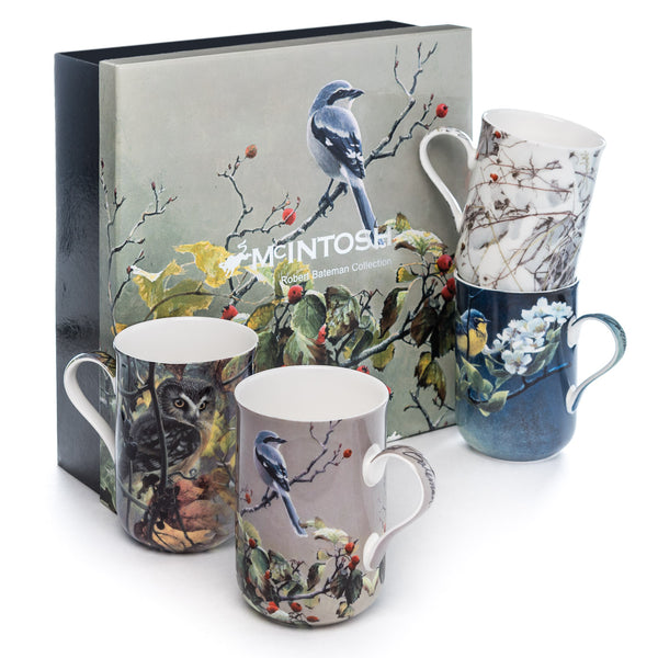 Bateman 'Birds' Set of 4 Mugs