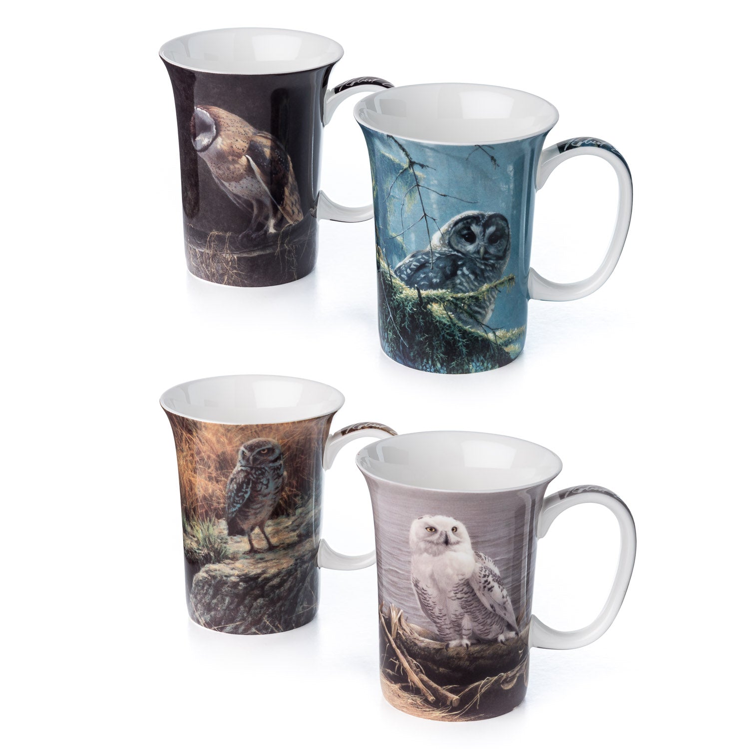 Bateman 'Owls' Set of 4 Mugs