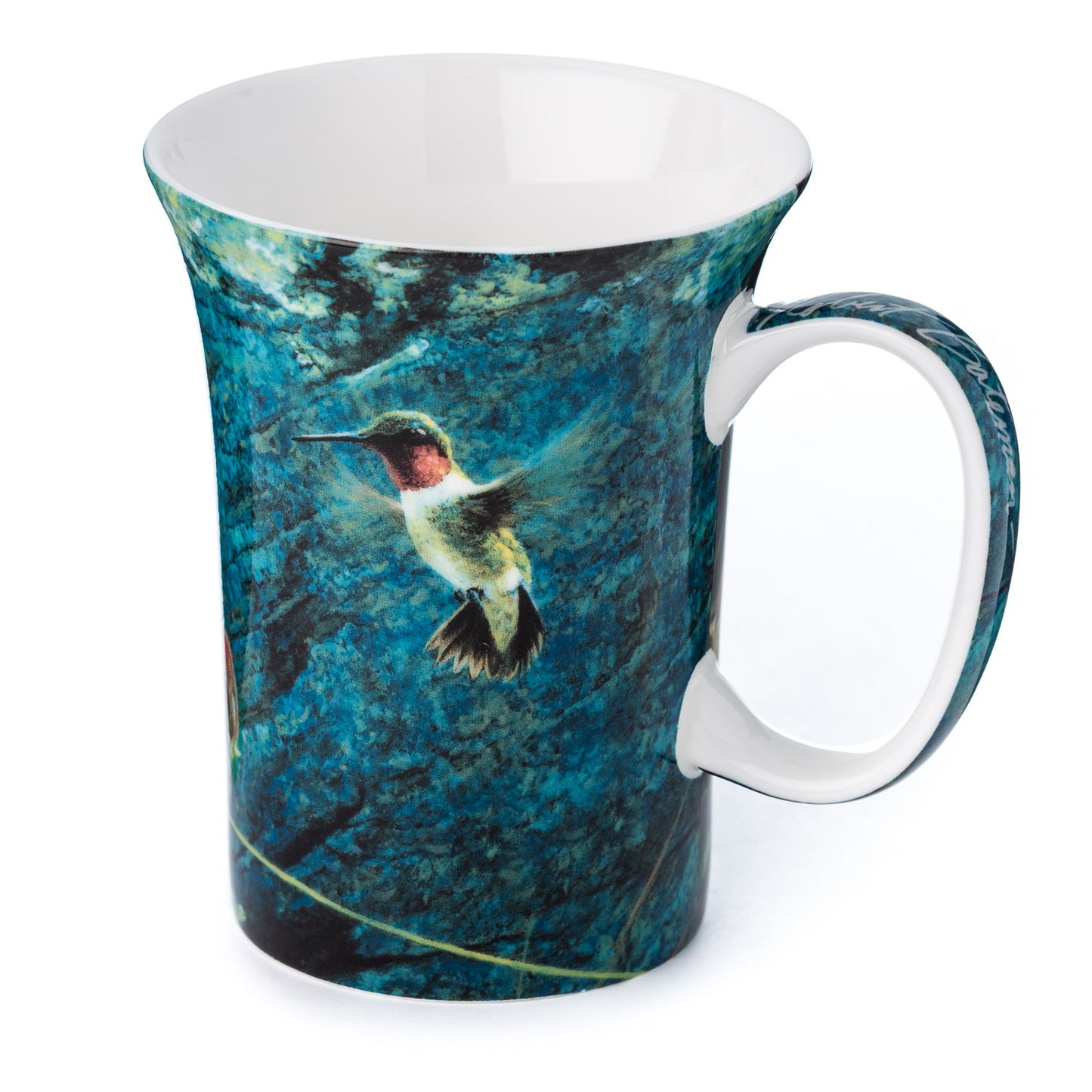 Bateman 'Ruby-Throat and Columbine' Crest Mug