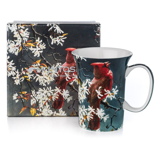 Bateman 'Spring Cardinal' Crest Mug