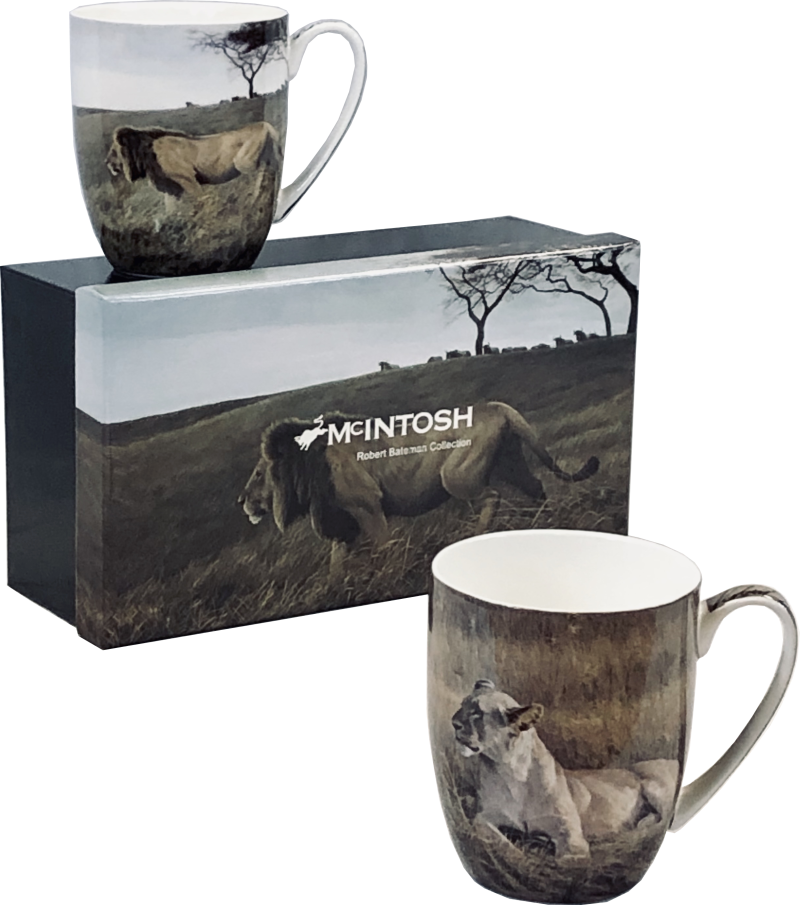 Bateman 'Lions' Mug Pair $15.95