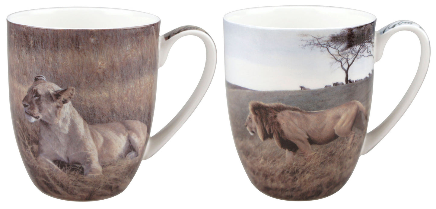 Bateman 'Lions' Mug Pair $15.95