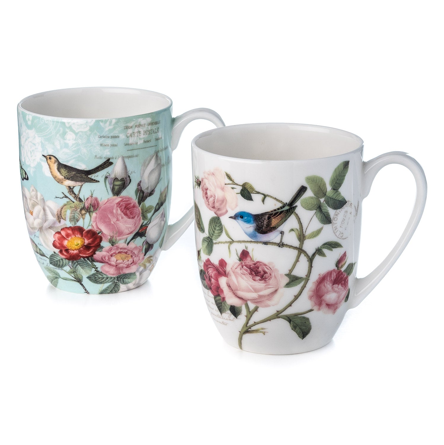 'Bird Garden' Mug Pair