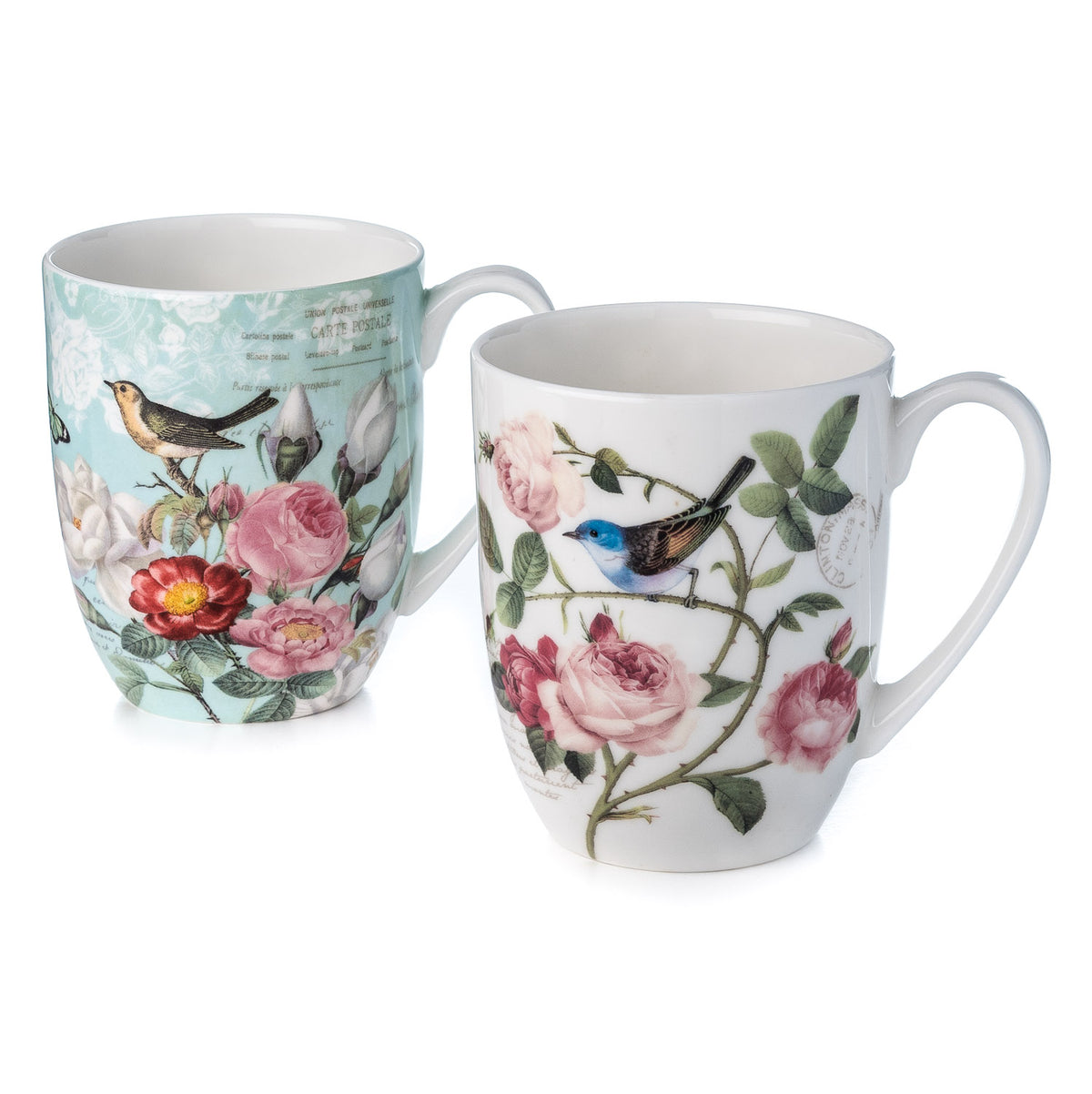 'Bird Garden' Mug Pair