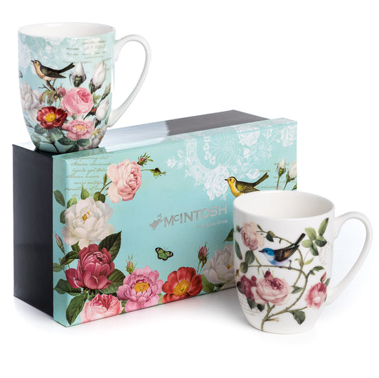 'Bird Garden' Mug Pair