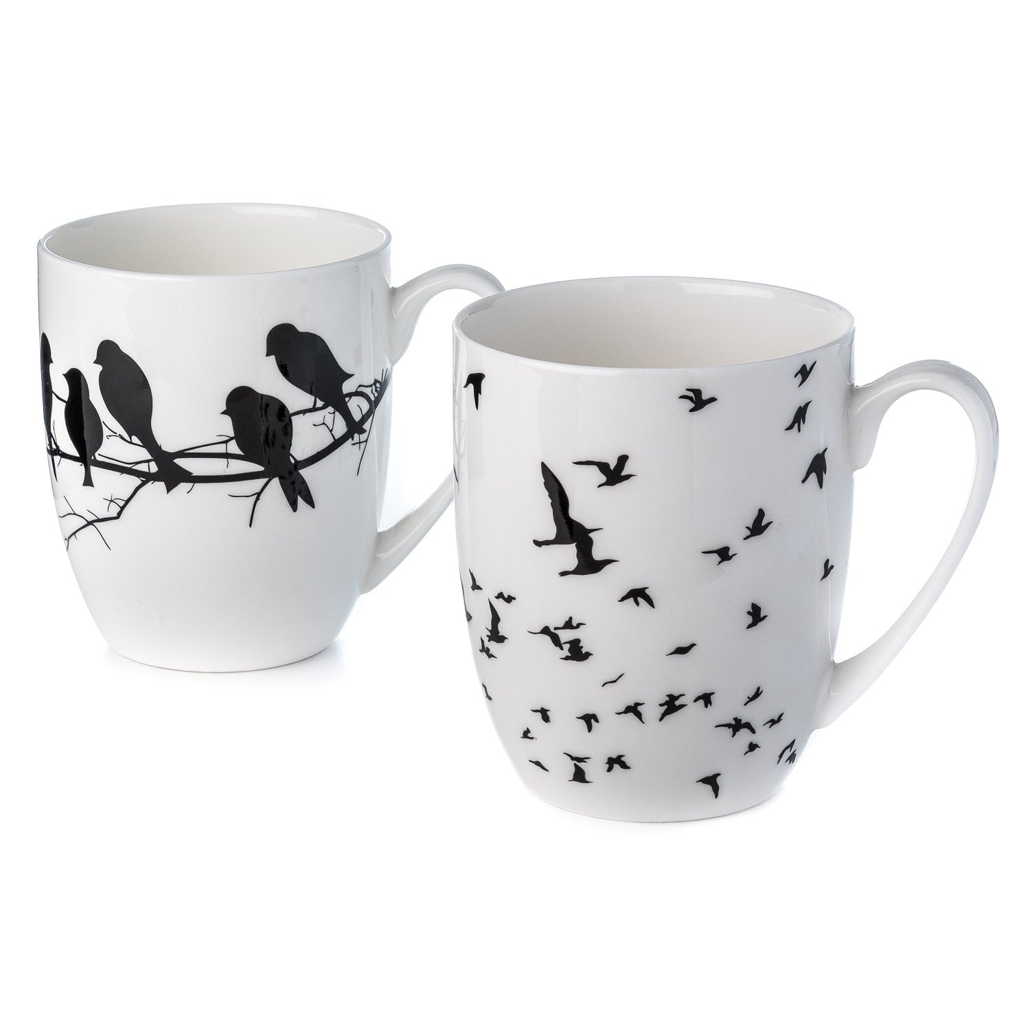 'Bird Silhouette' Mug Pair