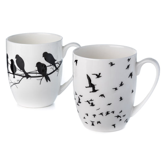 'Bird Silhouette' Mug Pair
