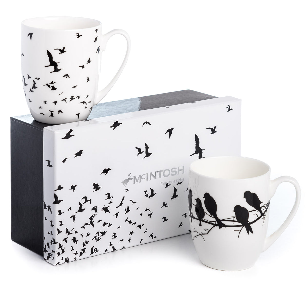 'Bird Silhouette' Mug Pair