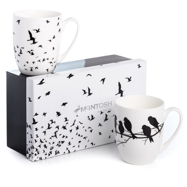 'Bird Silhouette' Mug Pair