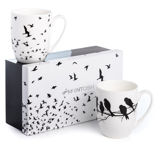 'Bird Silhouette' Mug Pair