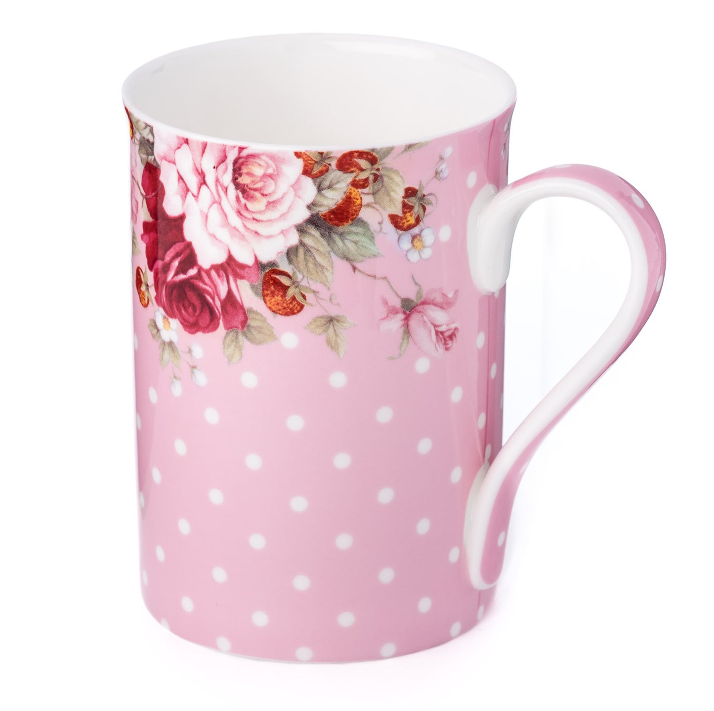 'Dots & Roses Pink' Classico Mug