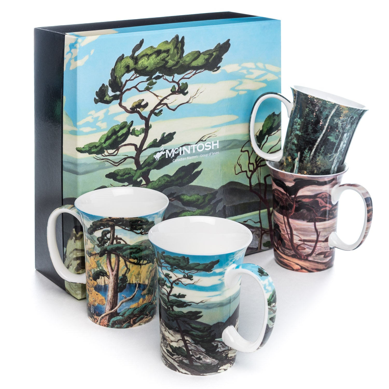 'Group of Seven' Set of 4 Mugs