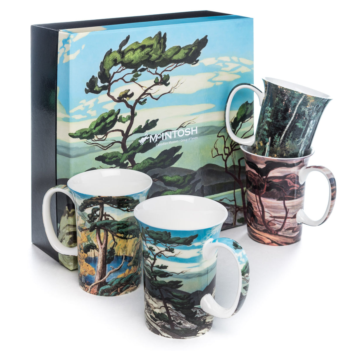 'Group of Seven' Set of 4 Mugs