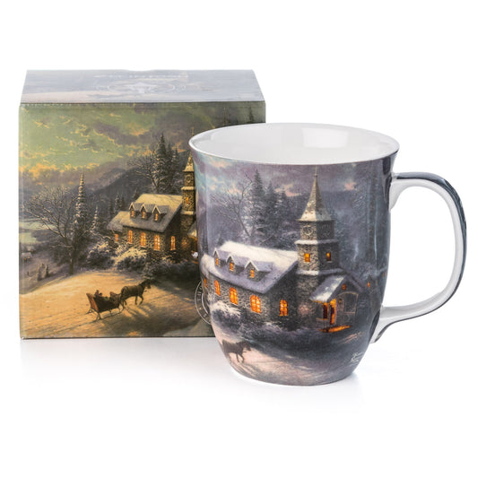 Kinkade 'Sunday Evening Sleigh' Ride Java Mug