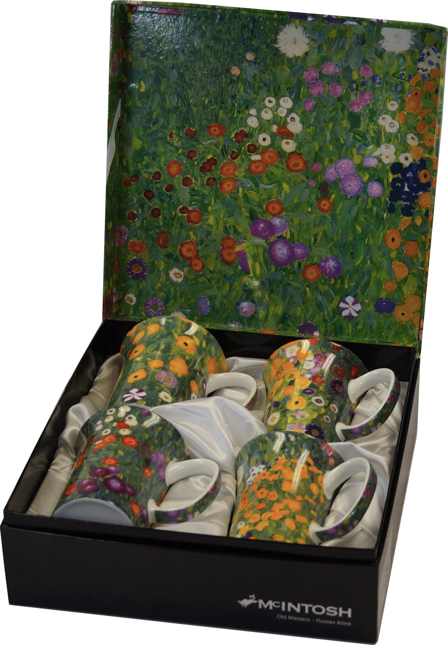 Klimt 'Flower Garden' Set of 4 Mugs