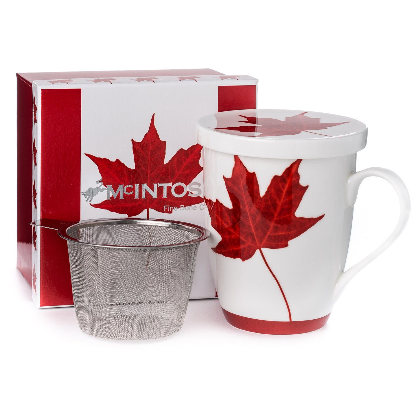 'Memories of Canada 'Tea Mug w/ Infuser & Lid