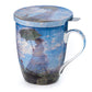 Monet 'Woman with a Parasol' Tea Mug w/ Infuser & Lid