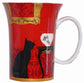 'Mystical & Curious Cats' Set of 4 Mugs