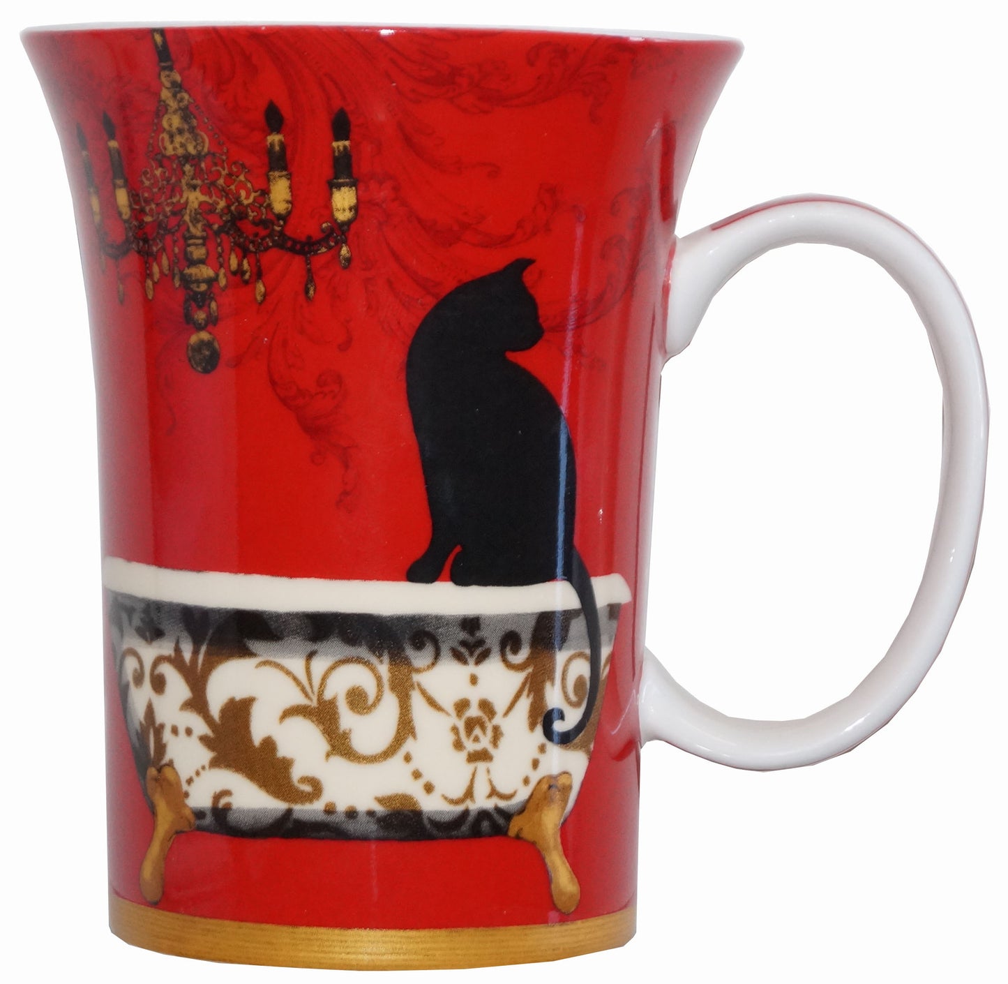 'Mystical & Curious Cats' Set of 4 Mugs