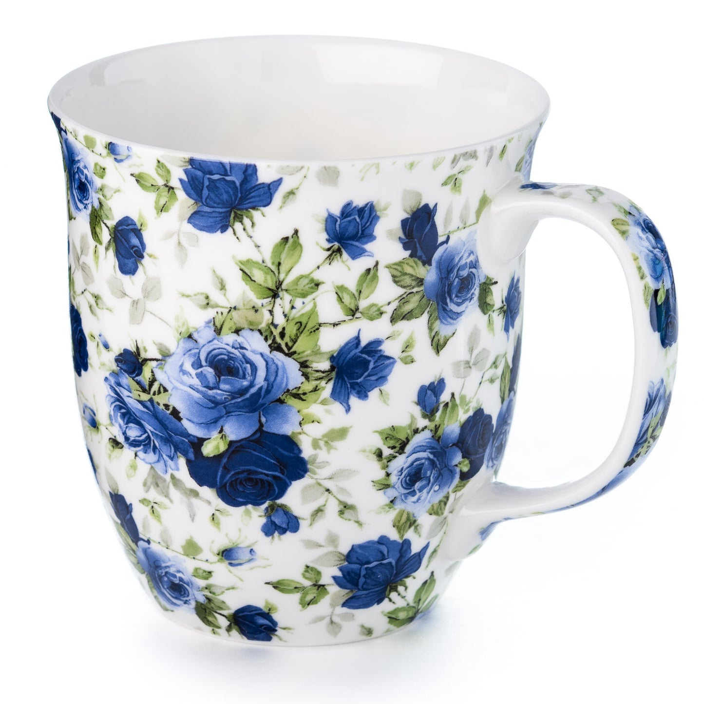 Pretty Chintzy 'Dark Blue Roses' Java Mug