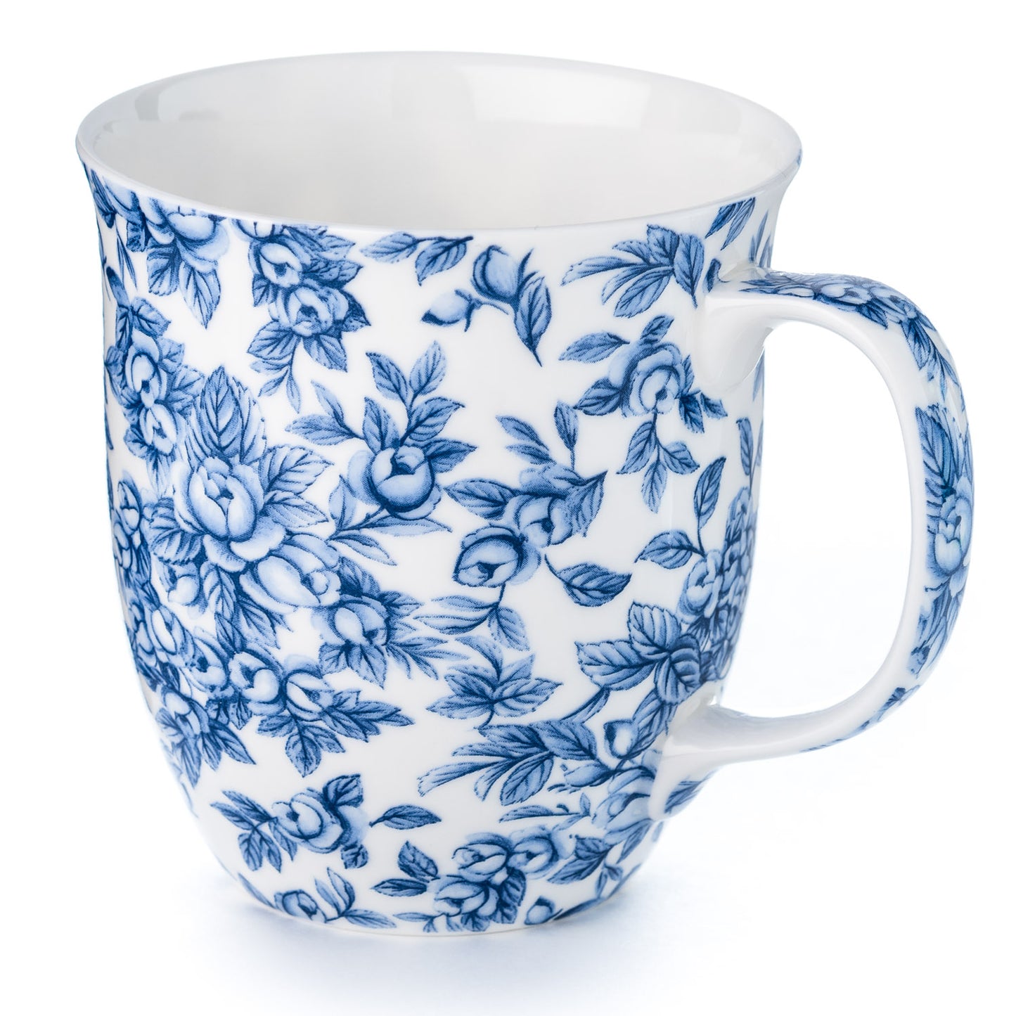 Pretty Chintzy 'Light Blue Roses' Java Mug