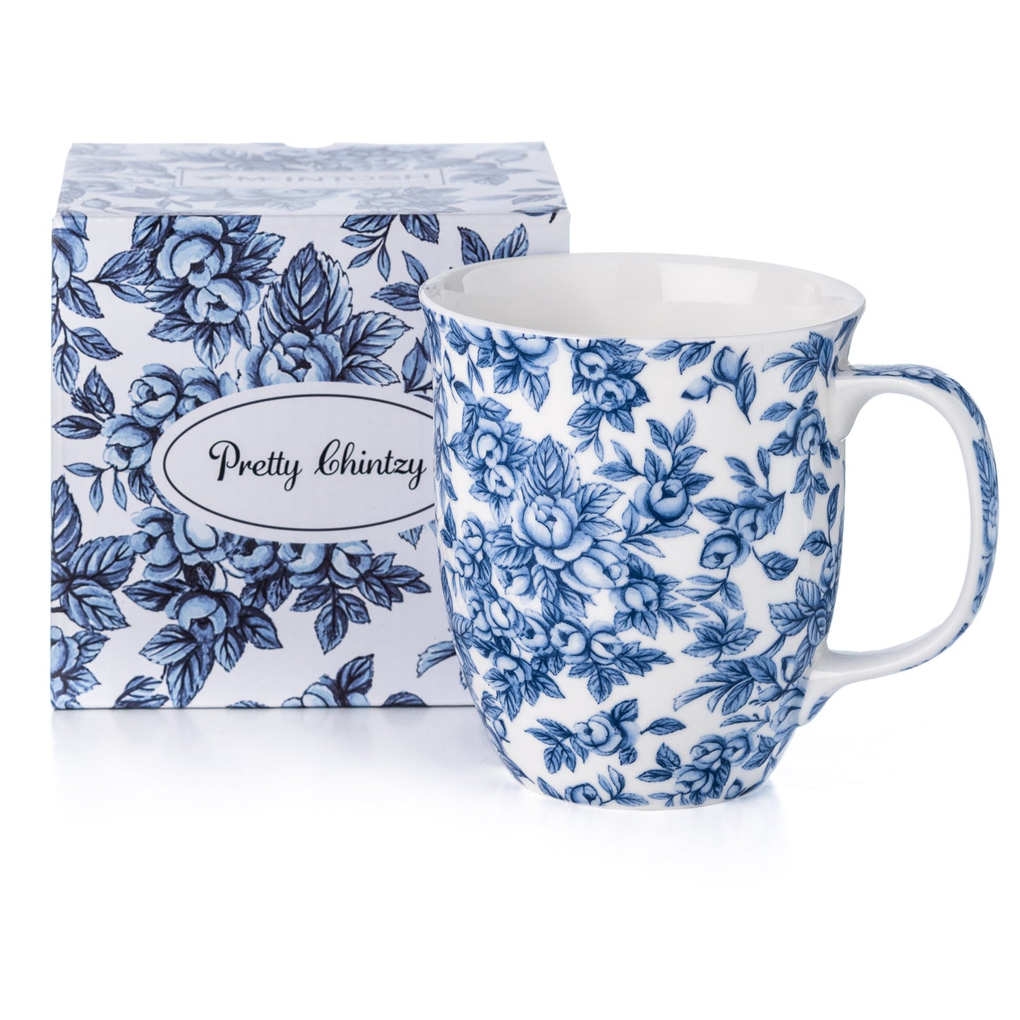 Pretty Chintzy 'Light Blue Roses' Java Mug