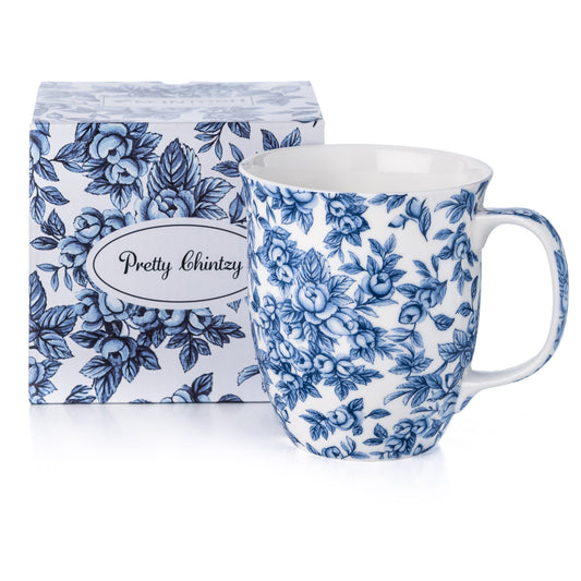 Chintz 'Light Blue Roses' Java Mug