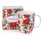 Pretty Chintzy 'Poinsettia' Java Mug