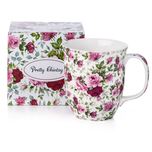 Chintz 'Red & Pink Roses' Java Mug