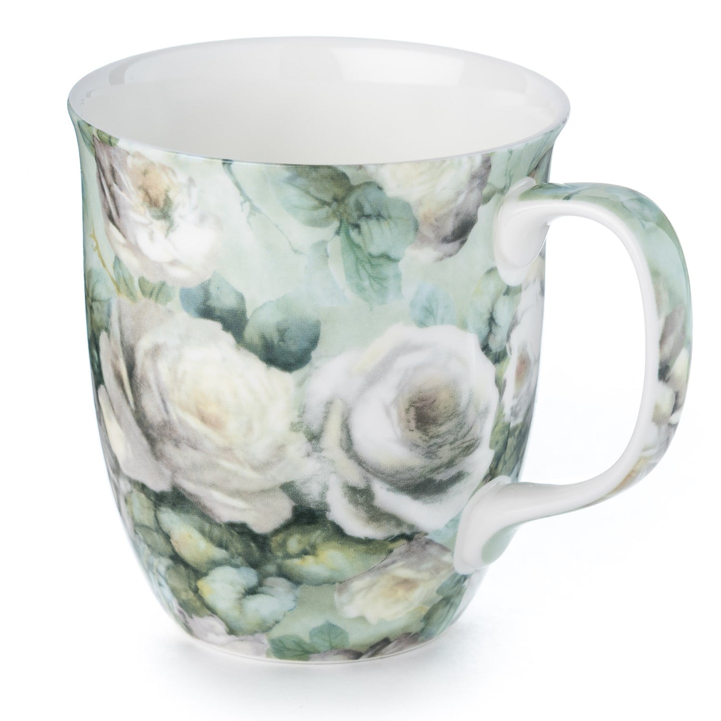 Pretty Chintzy 'White Roses' Java Mug