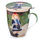 Renoir 'Girl with a Watering Can' Tea Mug w/ Infuser & Lid